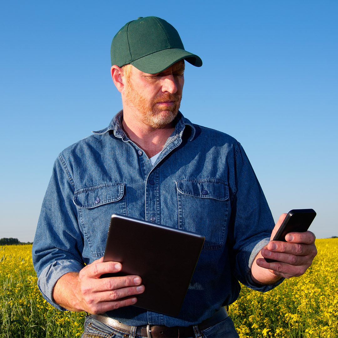 farmer in field